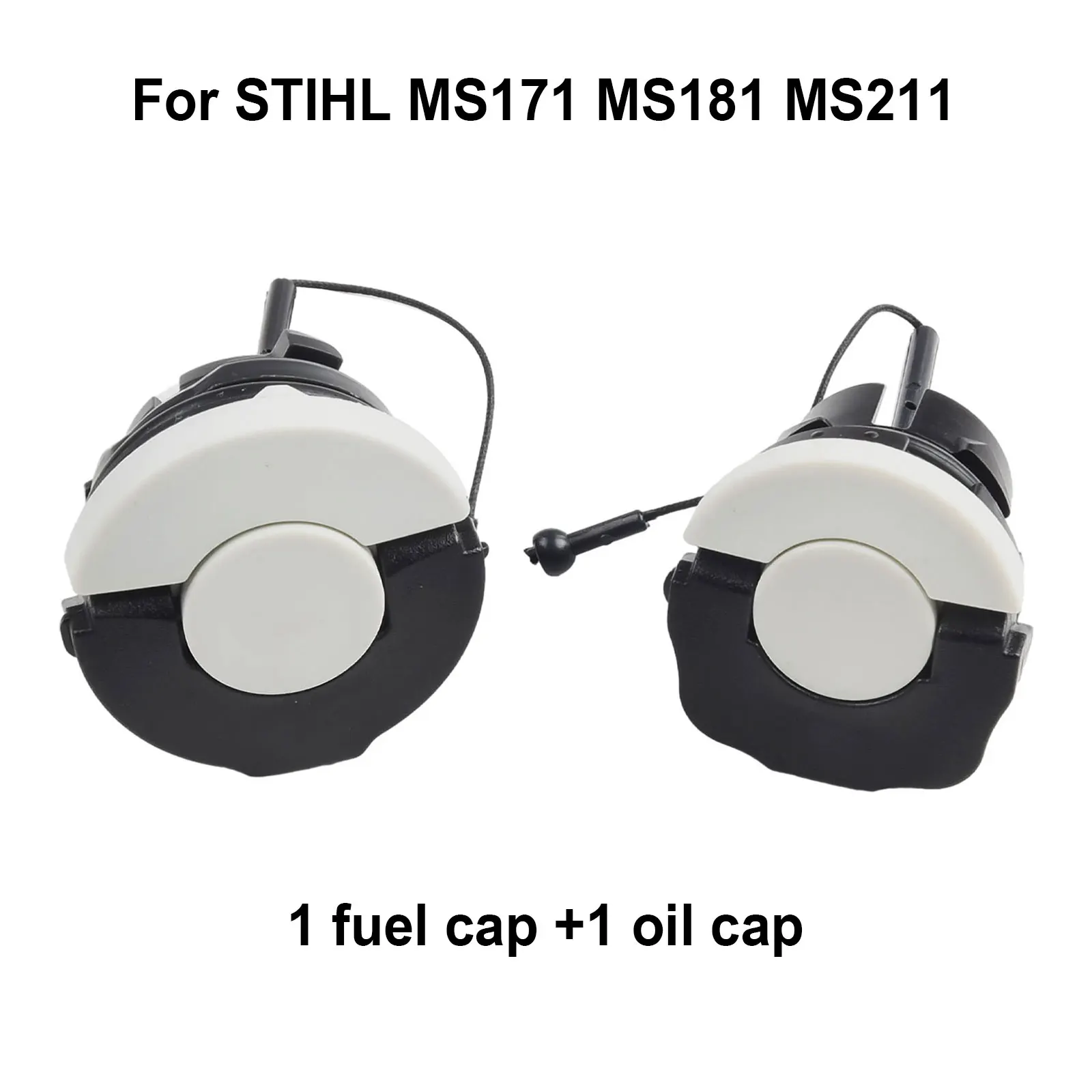 Oil and Fuel Tank Cap Set Designed for Chainsaw MS171 MS181 M11 M31 M41 M51 to Maintain Proper Tank Pressure and Functionality