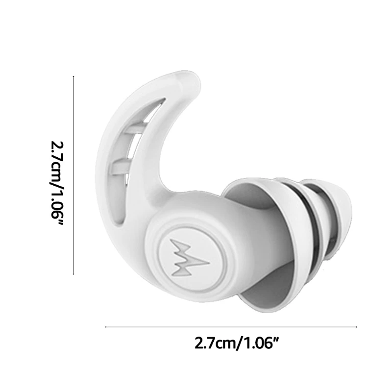 3 Layers Washable Ear Plugs Noise Canceling Earplugs Reusable for Sleep Reading Cycling Concerts Nightclubs  Dropship