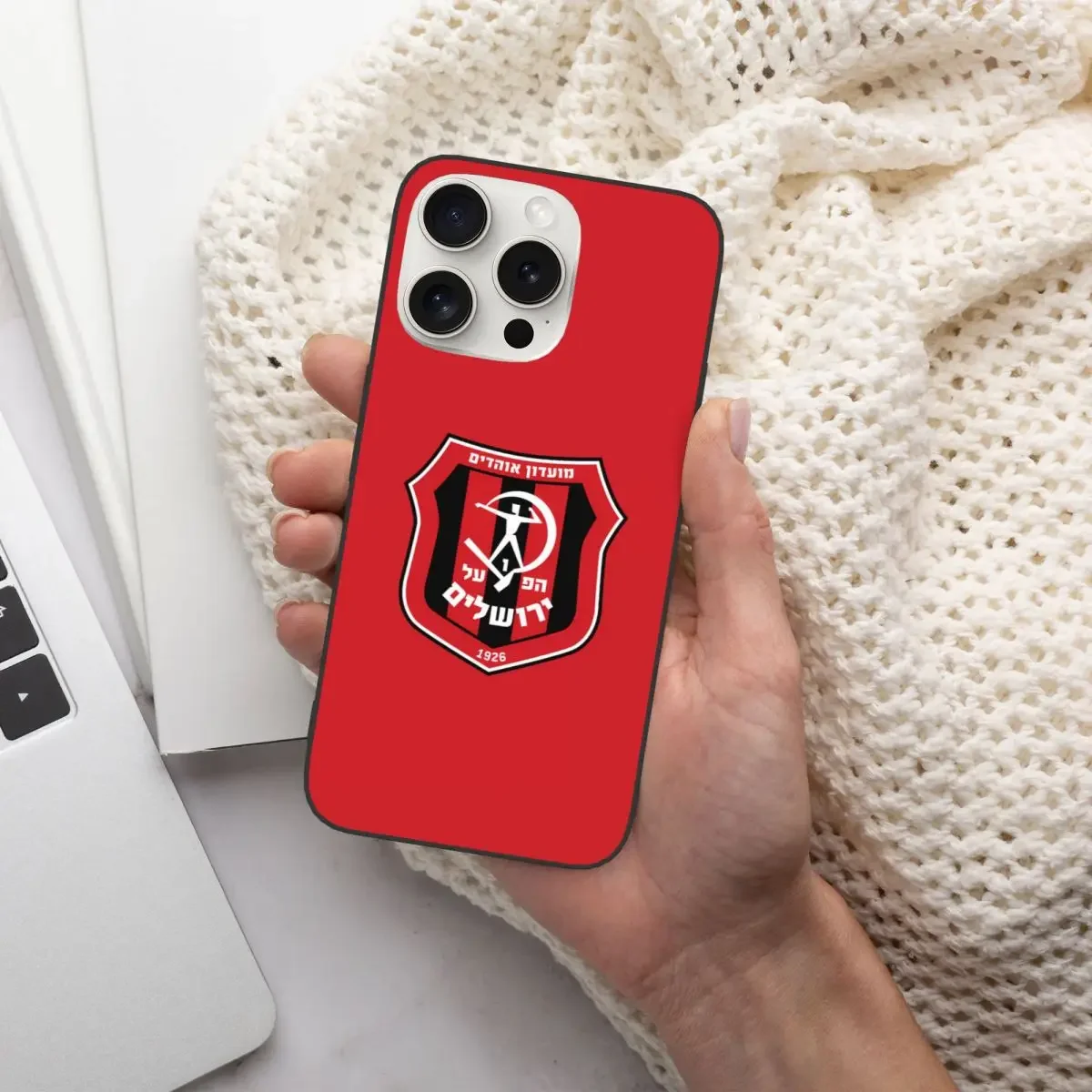 Hapoel Jerusalem FC Cover Case for iPhone 15 14 13 Pro Max Mini Plus Soft Silicone Shockproof Cover