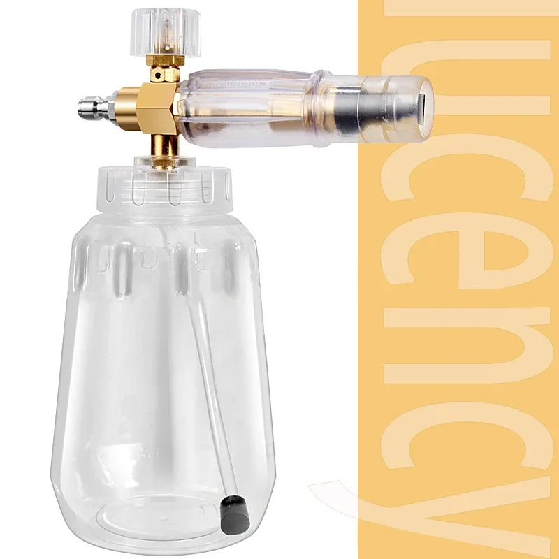 

Прозрачный пистолет-распылитель для пенопласта высокого давления, 1/4 быстрый интерфейс, цельнометаллический материал, профессиональный инструмент для мойки пенопласта