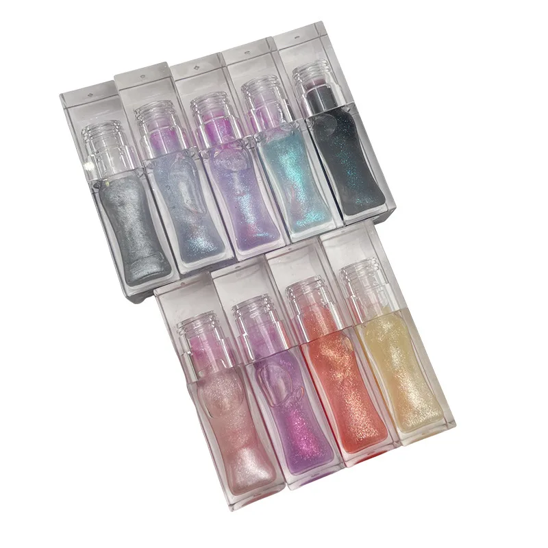 9色展開 リップオイル プライベートラベル 温度変化 パール調 カスタムロゴ 長持ち グロッシー プランプメイク クルエルティフリー