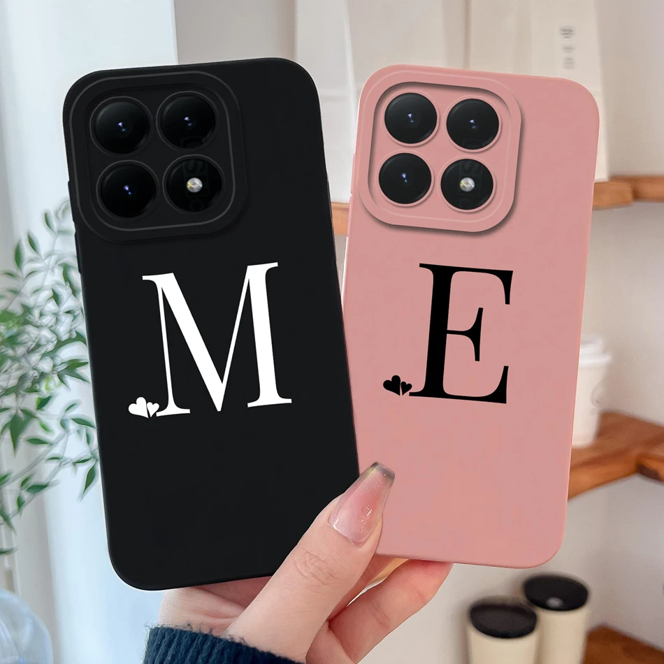 حافظة لهاتف Xiaomi 15T Pro / Xiaomi 17 Pro Max حافظة بسيطة على شكل قلب من السيليكون السائل الناعم لهاتف Xiaomi 15 T Pro الغطاء الخلفي #1