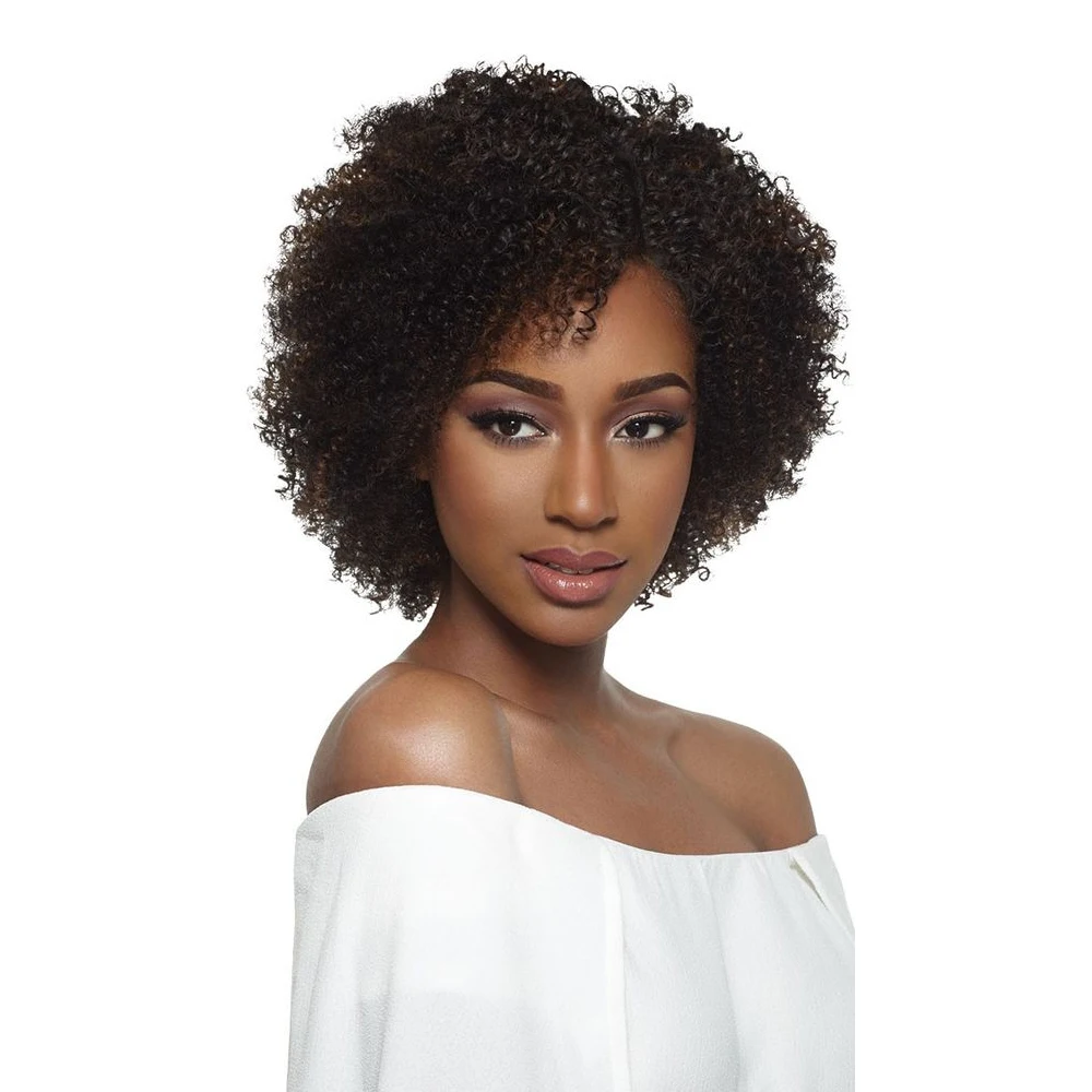 

Pixie Cut Bob Wig Curly Human Hair Wigs For Black Women Afro Kinky Curly Bob Wig With Bangs Full Machine Made Non Lace Wigs