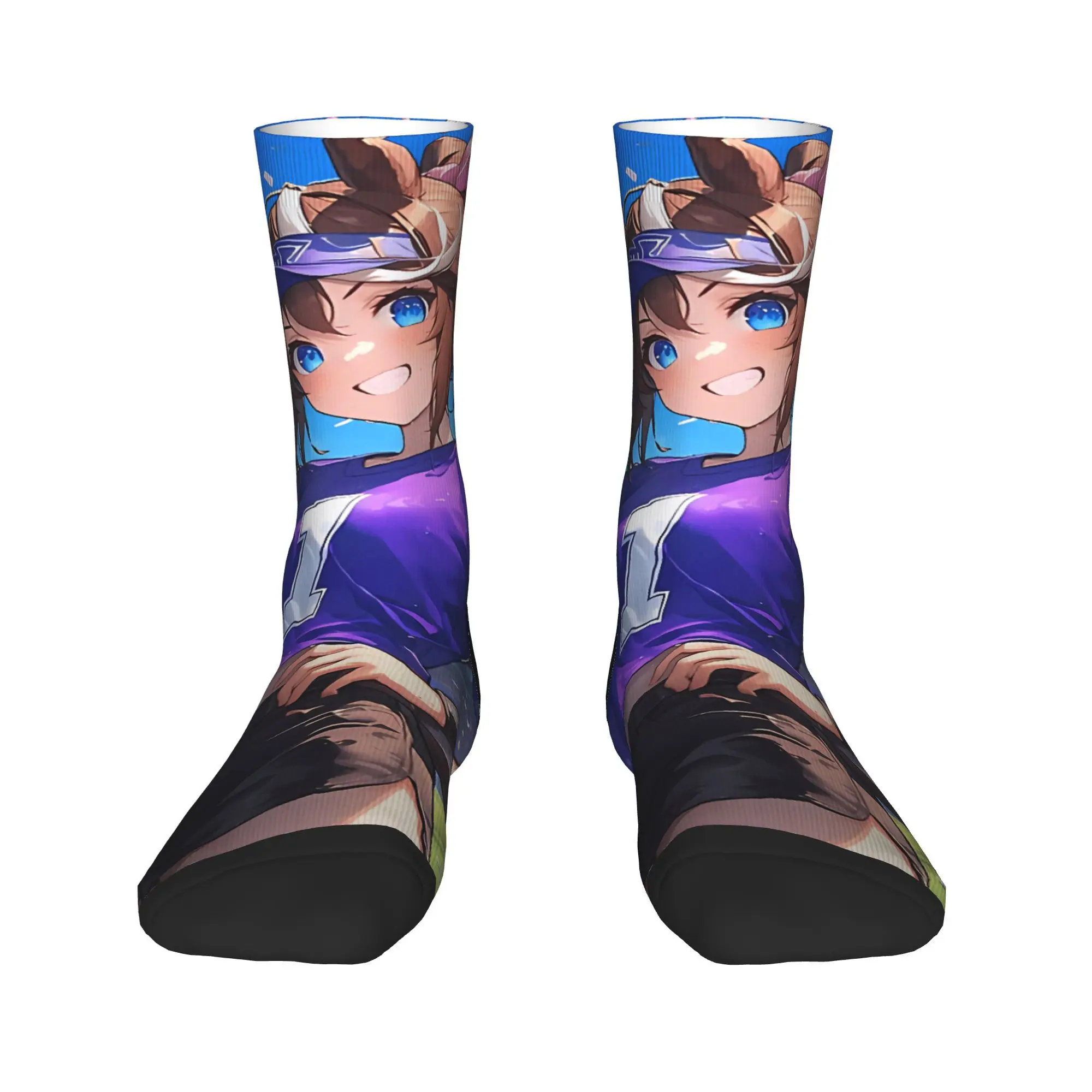 Tokai Teio Uma Musume Pretty Derby Socks  Modern Stockings Autumn Anti Slip Men Socks Quality Printed Outdoor Sports Socks