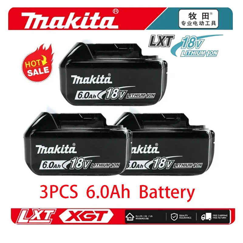 Batería Makita de 18 V con cargador, batería LXT, BL1860, BL1850, BL1850B, BL1840, BL1840B, BL1830, BL1830B, BL1815