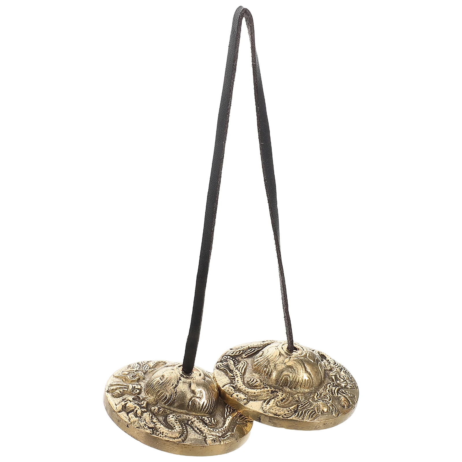 

Authentic Tibetan Tingsha Brass Meditation Cymbal Bell Feng Shui Chime Tranquility Percussion Instrument Copper