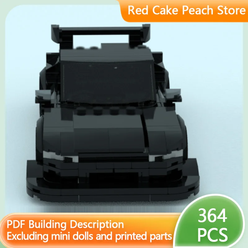 

Модель скоростного гоночного автомобиля MOC, строительные кирпичи S14, автомобиль со сплиттером, модульная технология, детские праздничные подарки, сборка игрушек, костюм