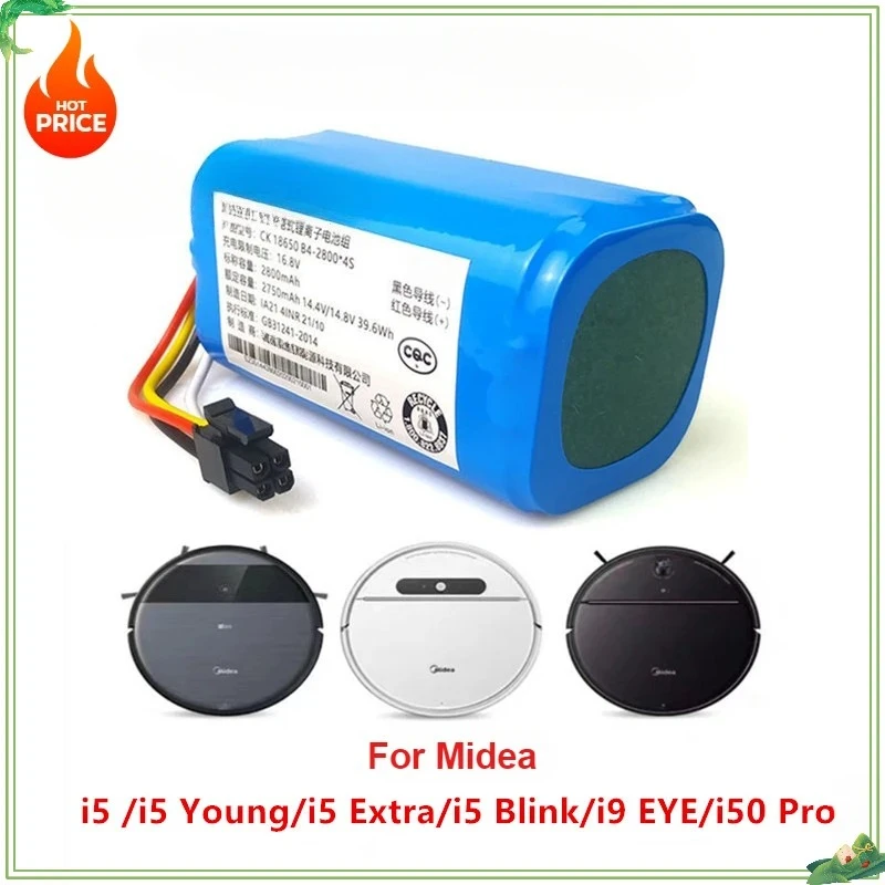 

Robot Vacuum Cleaner Battery for Midea i5 Young Extra i9 EYE i50pro BP14435A DJ81-00171A