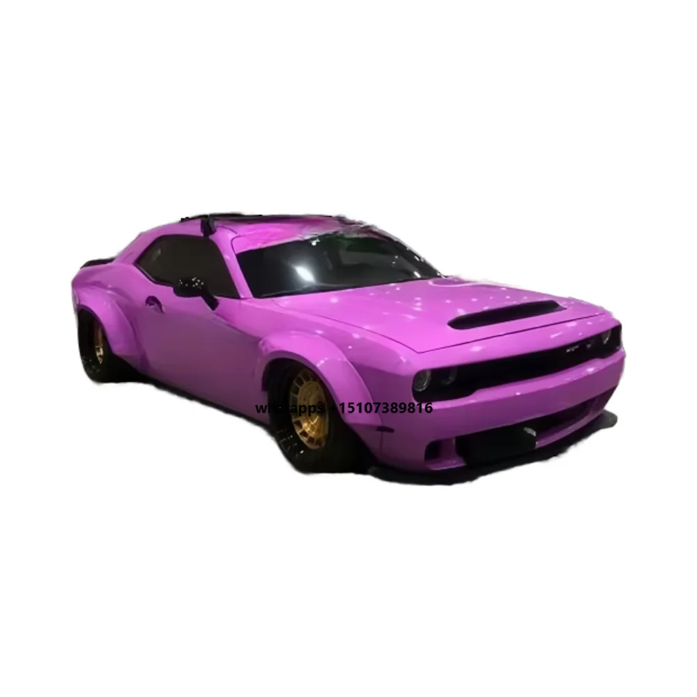 

For Dodge Challenger Car With a Wide-body Style Side Fender Flare Spoiler Wing Front and Rear Bumper Body Kit