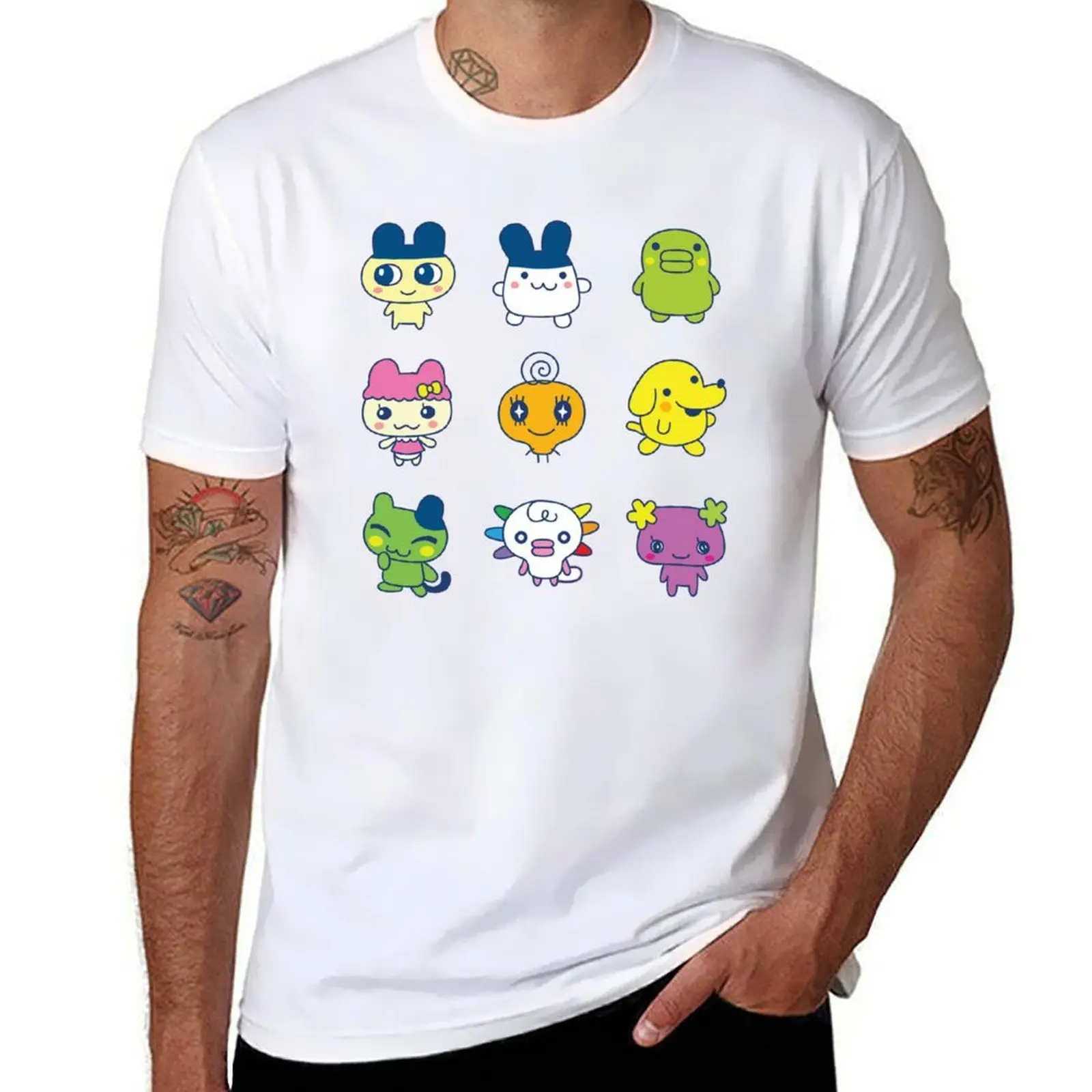 

Tamagotchi Set Large T-Shirt t shirts for man pack white funny t shirts man T-Shirt