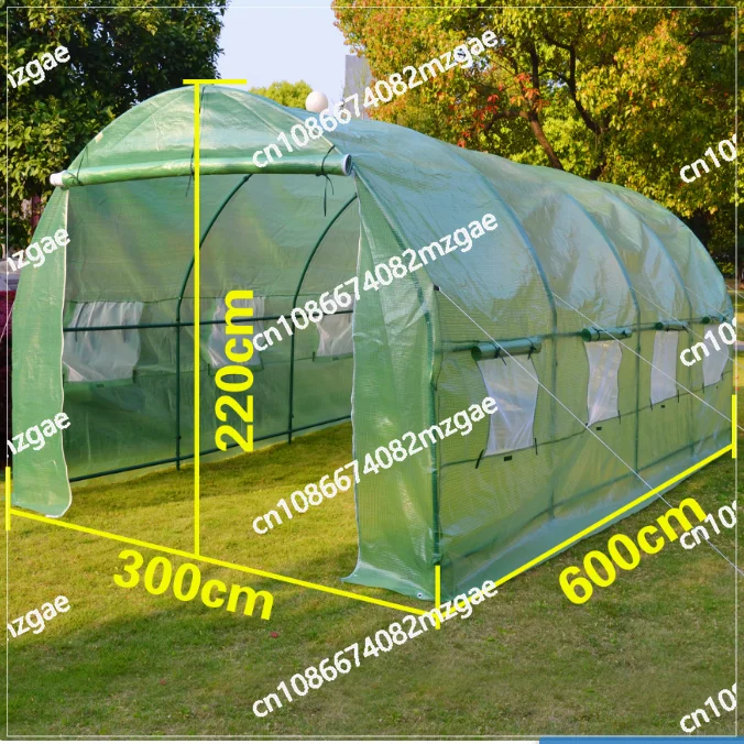 

Green House Outdoor 600x300x220CM Garden Vegetable Insect Net Cover Greenhouse Plant Cover Freeze Protection Not Include Frame