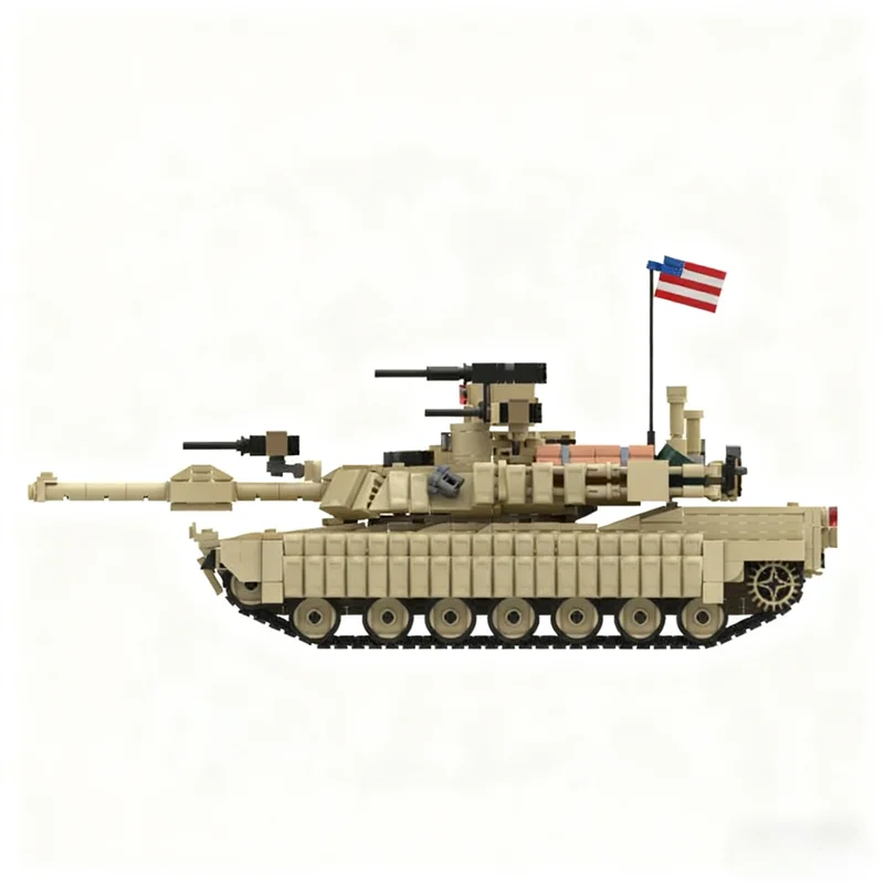 1198 pièces MOC Abrams US MBT 1 échelle modèle blocs de construction jouet Architecture assembler des cadeaux de noël bricolage idée créative éducation