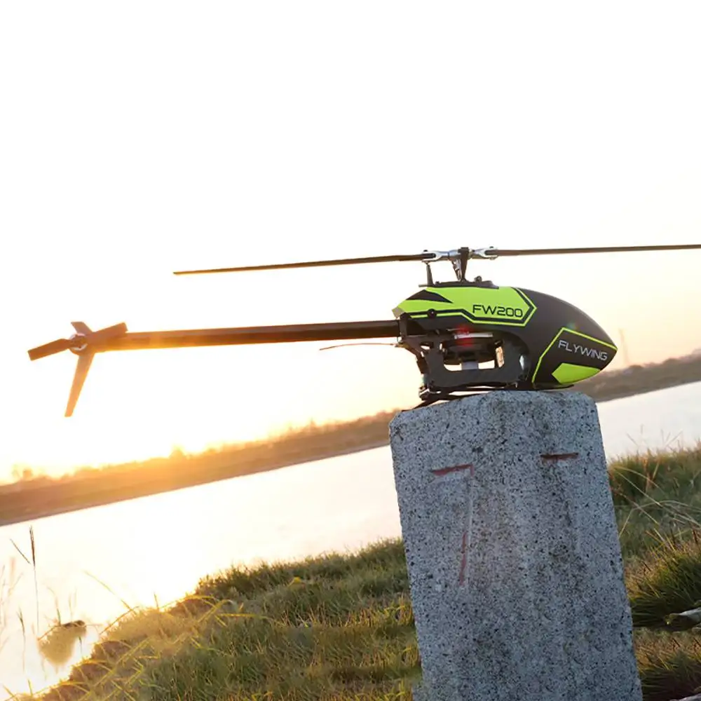 FLY WING FLYWING FW200 H1 V2 Gyro RC 6CH 3D Smart GPS RC Helicopter RTF Self Stabilizing 3D Brushless Direct Drive