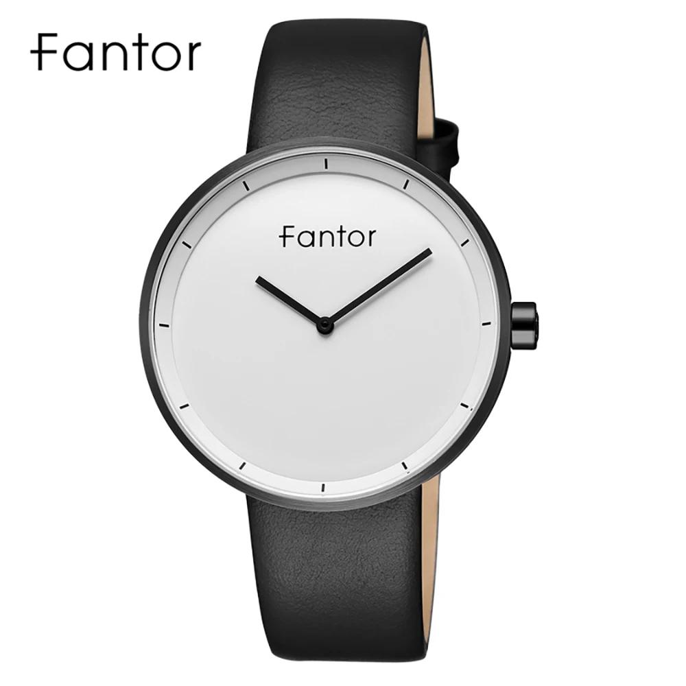 Fantor Minimalist Watch Men Casual Brand Slim Thin Quartz Wristwatch Relogio Masculino Leather Sport Watches for Men