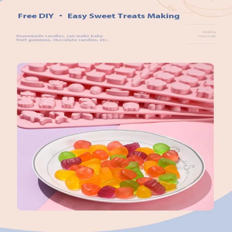 قالب حلوى كاواي غائر - مجموعة أدوات صنع جيلي صغيرة من السيليكون بدرجة الطعام، شوكولاتة مقاومة للحرارة وقالب أغذية الأطفال [YY26]
