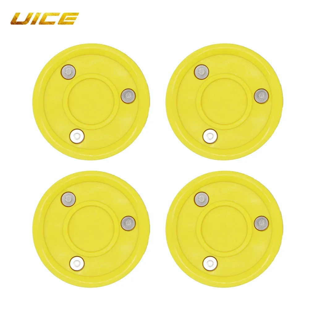 

4pcs Ice Hockey Puck Biscuit Roller Hockey Training Puck High Quality Plastic For Street Recreational Hockey Practice Balls