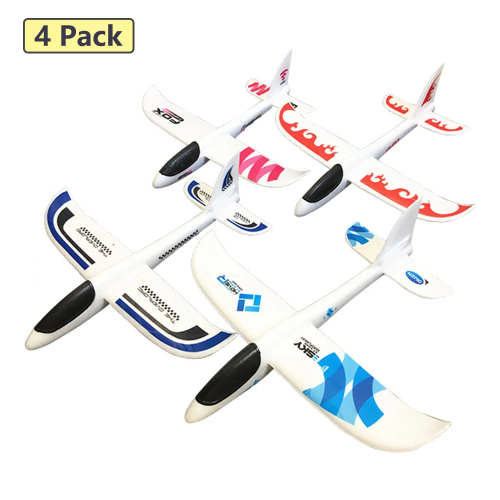 

Airplane Toys 49cm Large Throwing Plane, Outdoor Sport Toy, Foam Glider Aeroplane for kids Toddlers, Kids Flying Game Toy