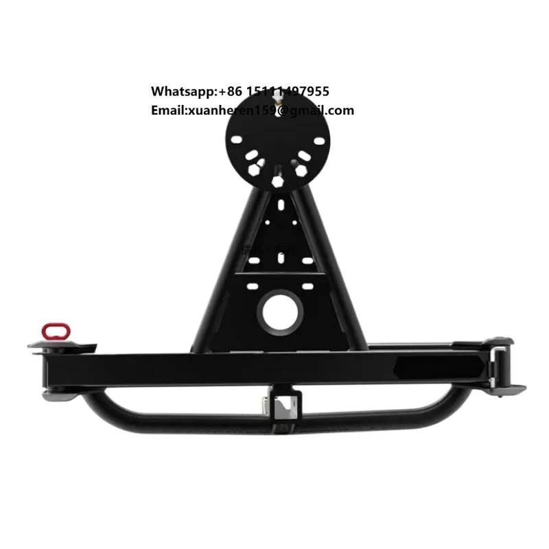 

Custom Off-Road Foldable Stainless Steel Trailer Universal Hitch Spare Tire Carrier Step Bar for Toyota Exterior Accessories