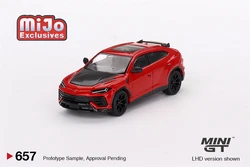 MINI GT Mijo Exclusives 1:64 Urus Performante Rosso Mars Diecast Model Car