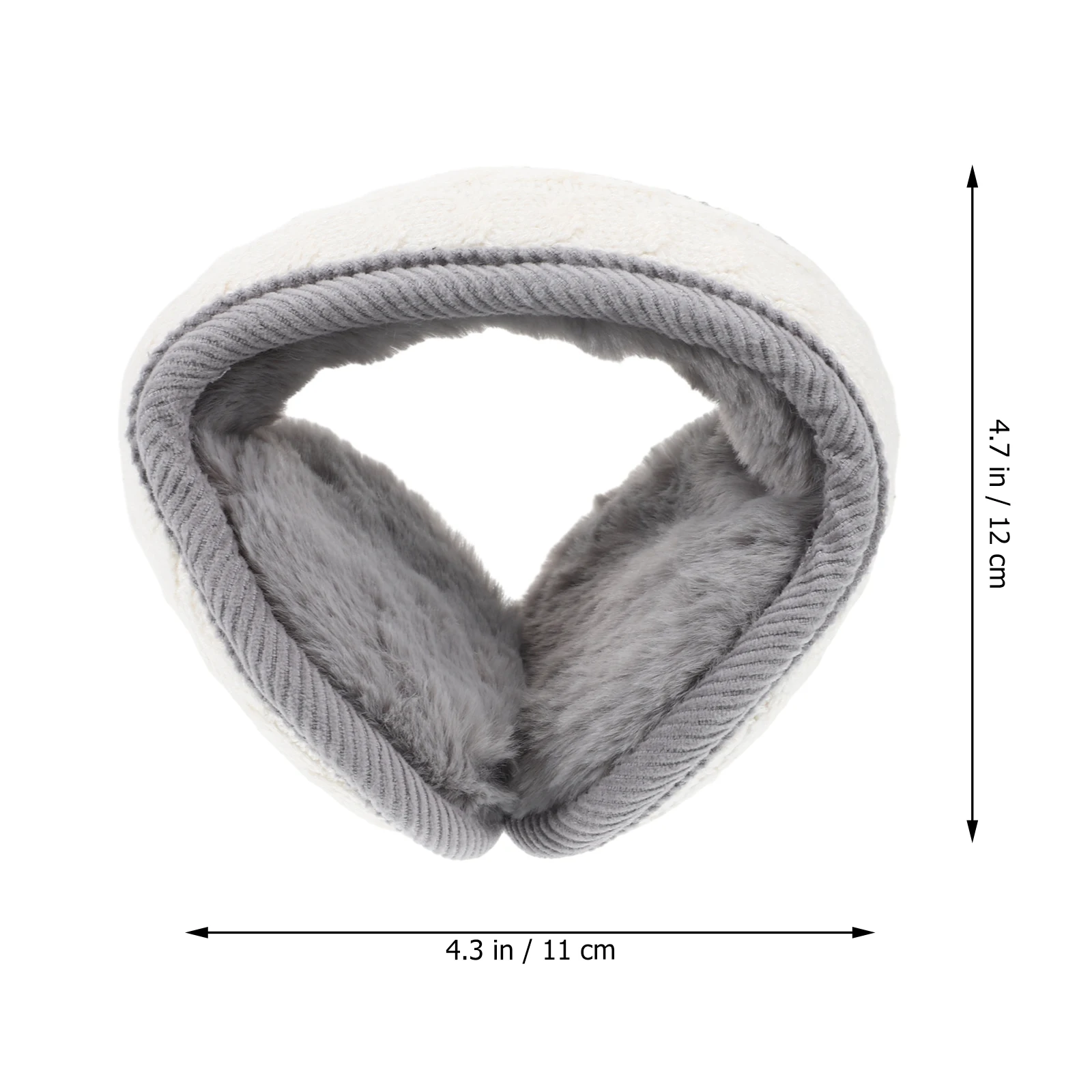 محبوك طوي الصوف متفوقا غطاء للأذنين شتاء دافئ في الهواء الطلق غطاء للأذنين للطقس الجري مريحة امرأة لطيف تدفئة جديد