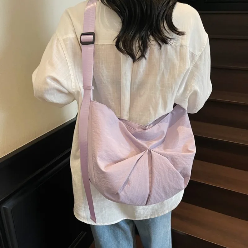 

Trendy Simple Satchel For Women As A Crossbody And Shoulder Bag With Textured Finish Includes Spacious Diaper Bag Function