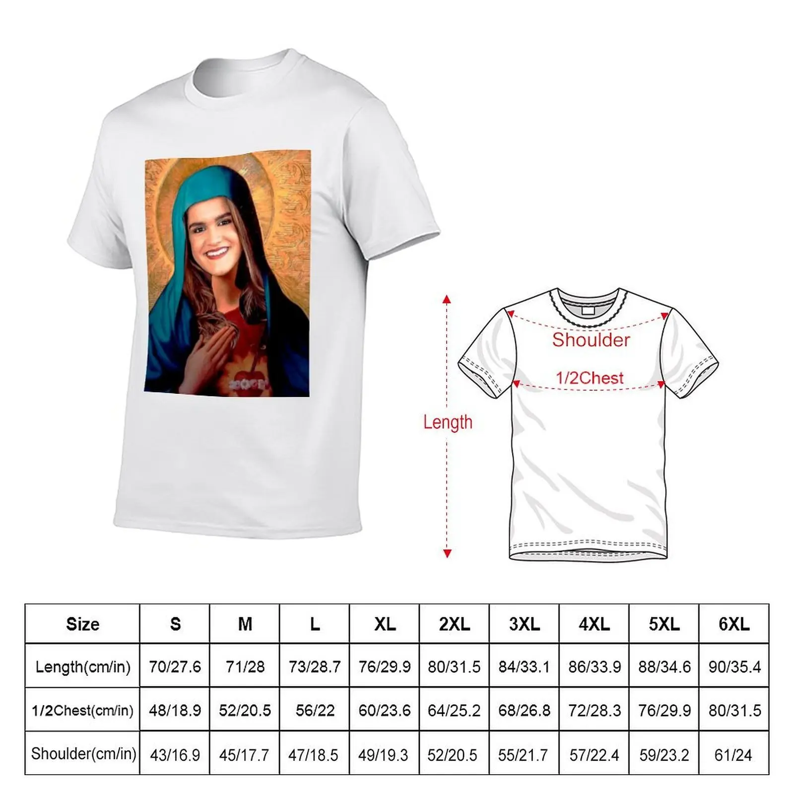 Santa Amaia T-Shirt t shirt man plain men t shirt cotton 100% T-Shirt