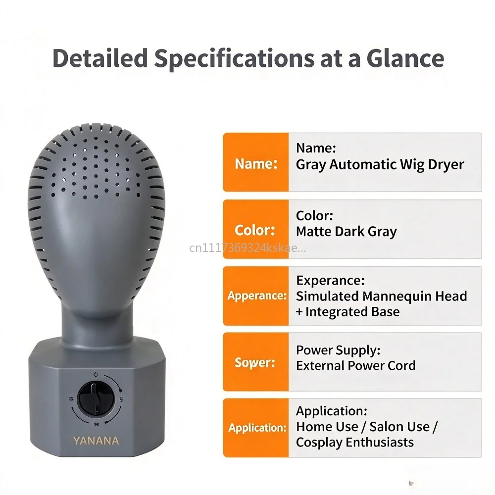 Automatic Wig Dryer Fast Blow Drying Machine Wig Mannequin Head Stand Holder Drying Tool for Salon Wig Hairpiece Drying