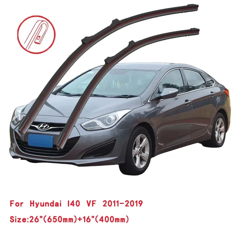 

For Hyundai I40 VF 2011-2019 Car Windshield Wiper Blade Front Windscreen Brushes Washer Accessories Window Cleaning Replacement