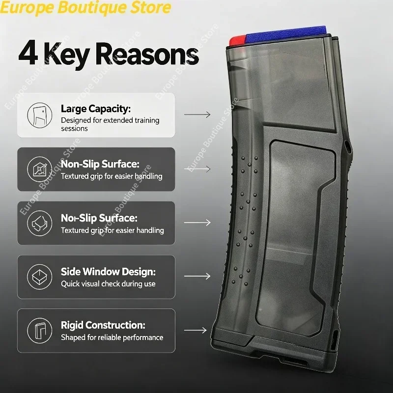 Observation Window Nylon Clip Stabilizes Ammo Output For M4 AR Gel Blaster Outdoor Field Gaming Modification