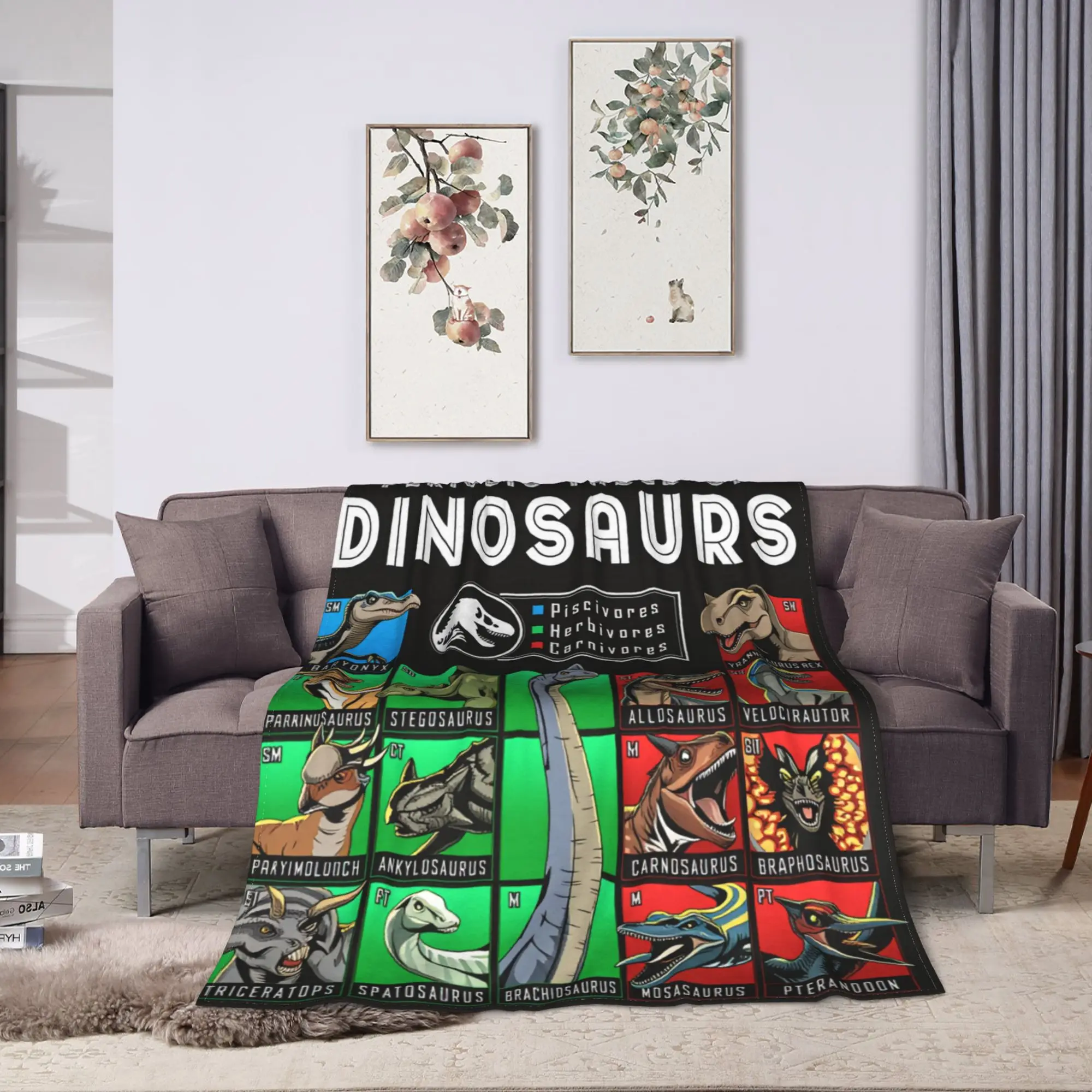 Jurassic World Aquatic Dinosaur Soft Warm Blankets  Boy Girl Plush Throw Blanket Home Decor Flannel Bedspread Sofa Bed Cover
