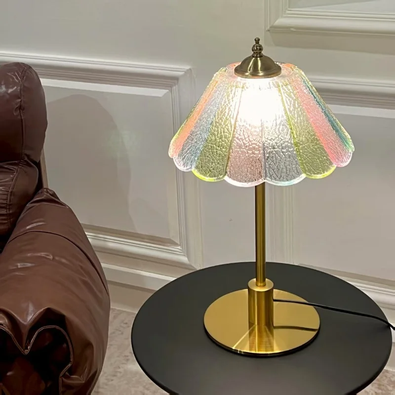 

Modern Light Luxury High-end Rainbow Table Lamp For Warm Bedside Table And Living Room Table Lamp Home Design Lighting Luminaire