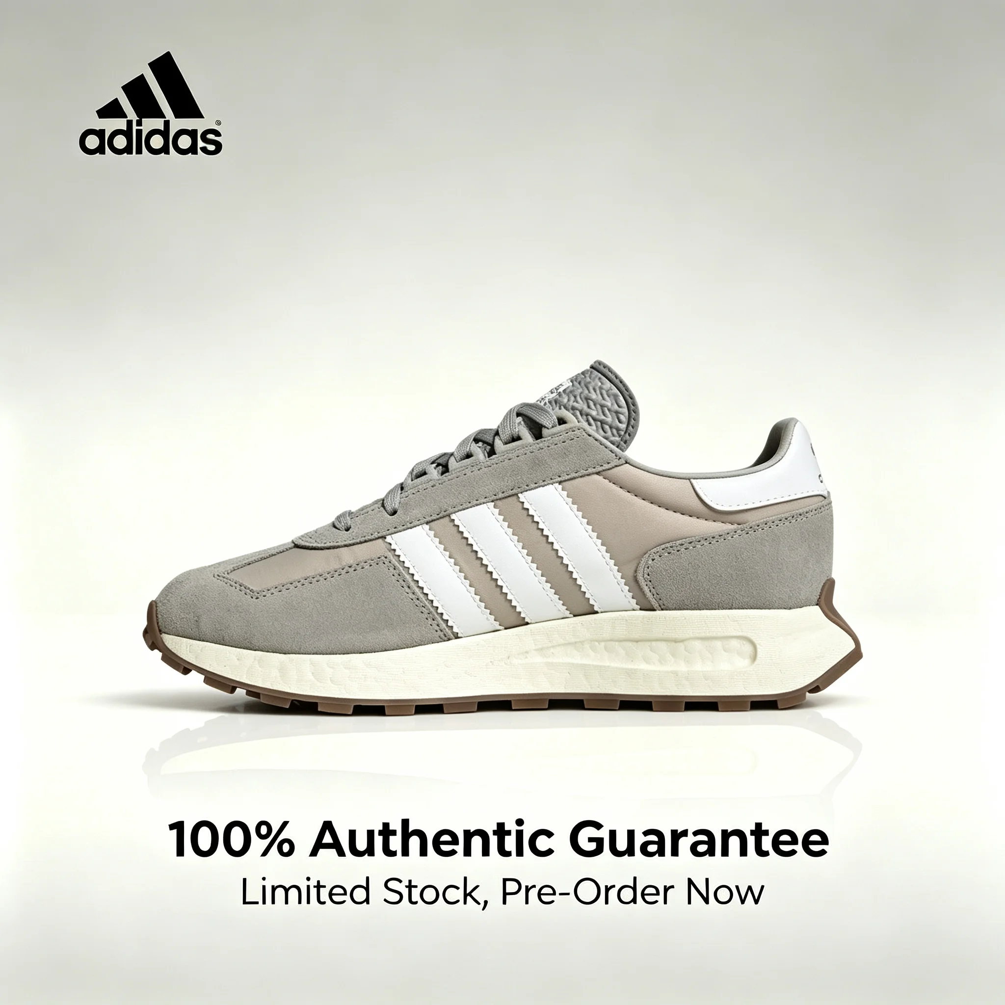adidas Originals Retropy E5 Low-Top Casual Running Shoes, Unisex Sports Shoes, Gray Q47101