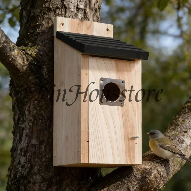 Country Garden Birdcage Solid Wood Bird Feeder Cardinal Breeding Box