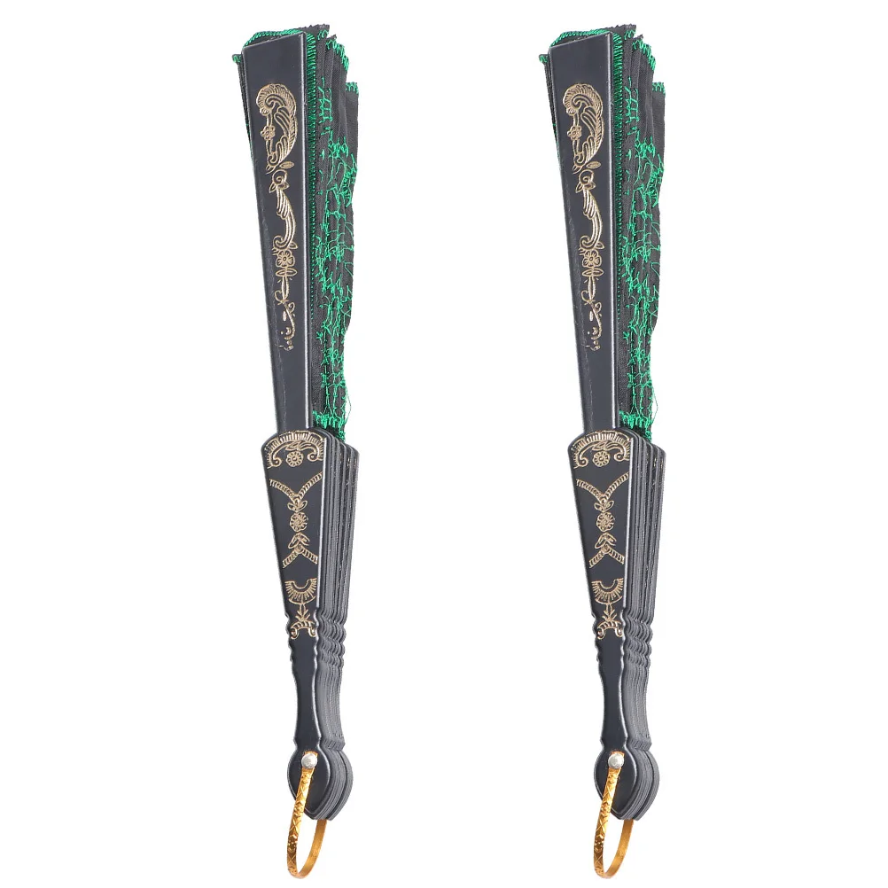 พัดพับลายยูง 2 ชิ้น ดีไซน์สวยงาม สไตล์จีนโบราณ พัดมือถือ พกพาสะดวก ใช้สำหรับเต้นรำ งานแต่งงาน ถ่ายรูป ของตกแต่งฤดูร้อน