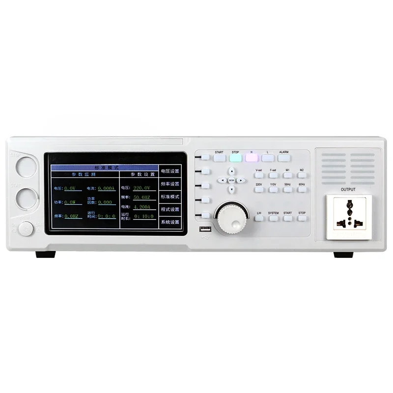 Single Phase 3000VA 3KVA 45Hz 400Hz 0-300V Laboratory Touch Screen Programmable Variable Frequency Desktop AC Power Supply