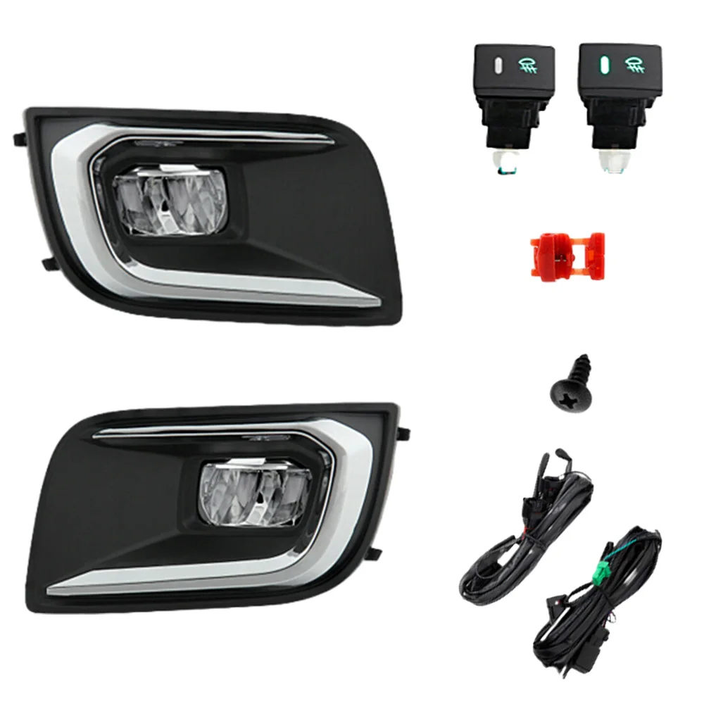 

2PCS For Toyota Sequoia 2018 2019 2020 Front Bumper Fog Lights Car Daytime Running Light TO2592140 812200C030 812100C030 ﻿