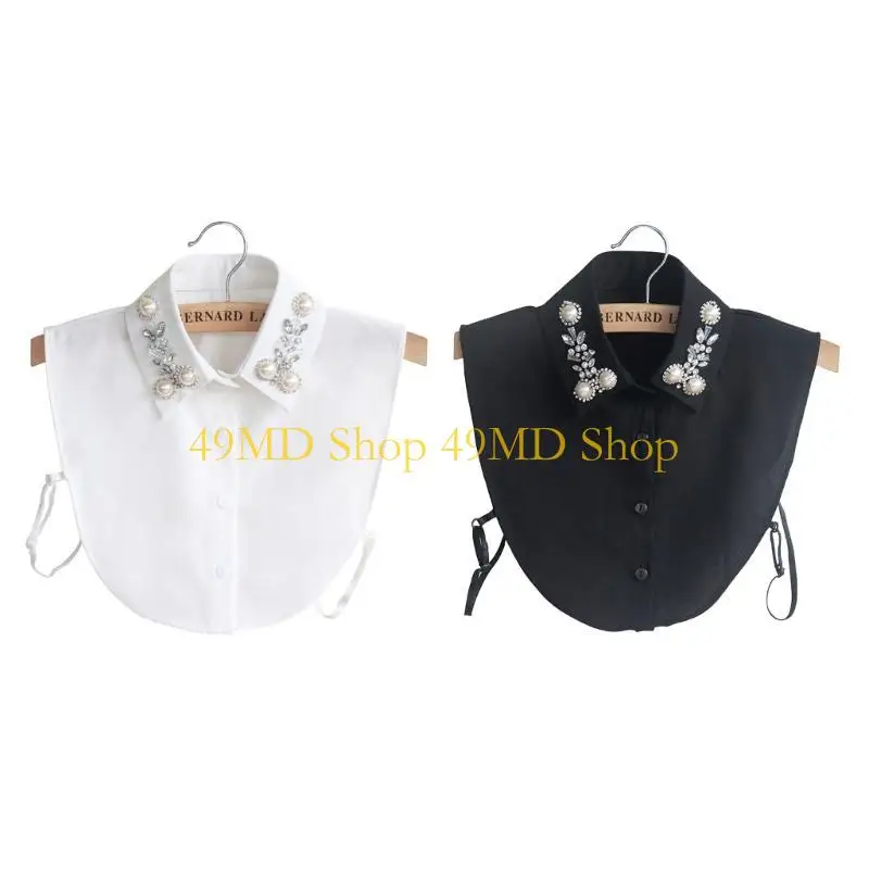 49MD Dickey Collar Detachable Collars For Women Faux Collar False Collar Half Shirt