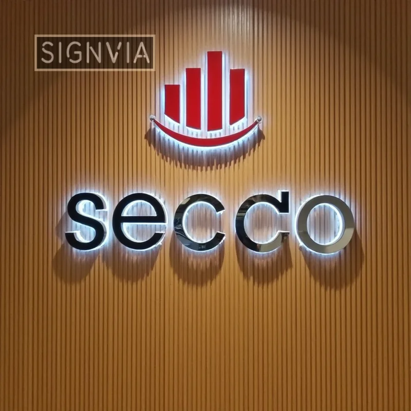 

LED Illuminated Metal Address Sign Backlit Outdoor Waterproof House Number Plate Custom for Business Club Door Wall