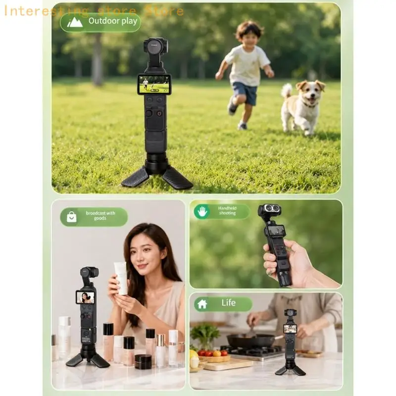 Schreibtisch-Kameraständer, Selfie-Stick für Action-Kamera-Unterstützung und einfachen Transport 55KC – Detail 8