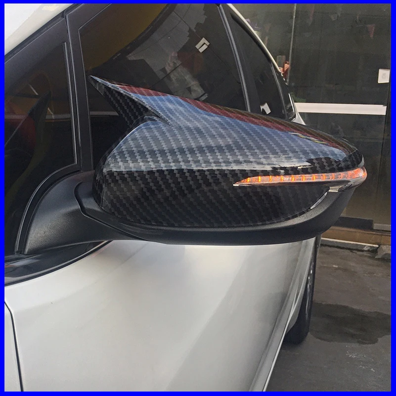 

Car Styling For KIA Seed 2013-2017 Rearview Mirror Cover Trim Car Styling Accessories with Horn Caps Auto Parts for Vehicle Deco