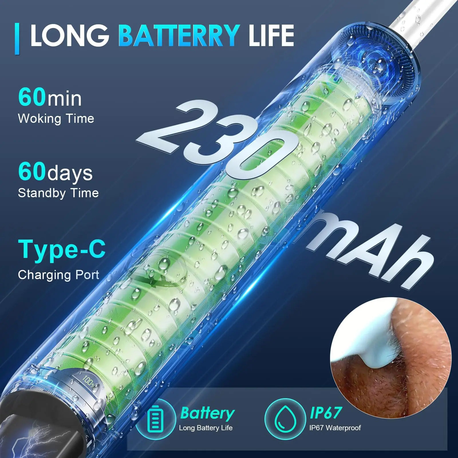 Ear Wax Removal, Upgraded Ear Cleaner with 1920P Camera, Ear Wax Removal Tool Camera with 8 Pcs Ear Set, with 7 Ear Spoon