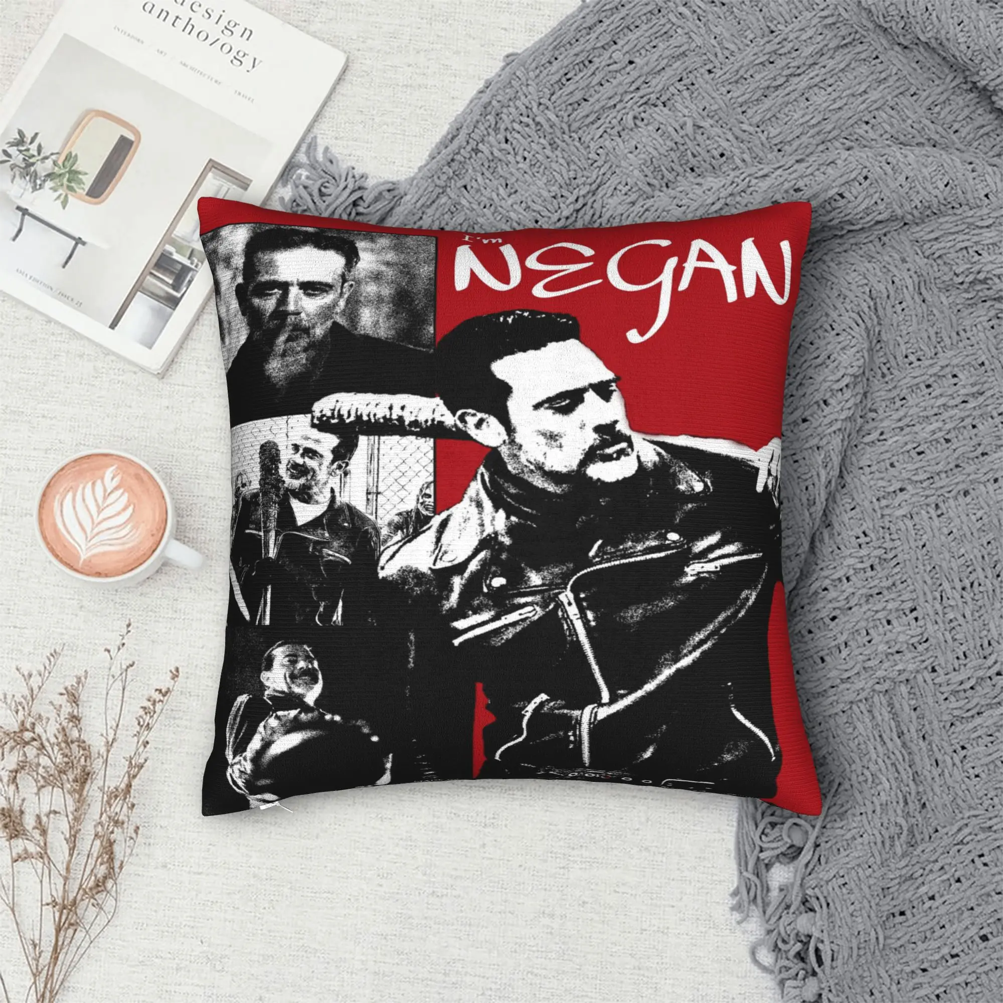 Negan Smith Pillowcases  Fashion Pillow Case For Living Room Bed Chair Soft Pillow Cover