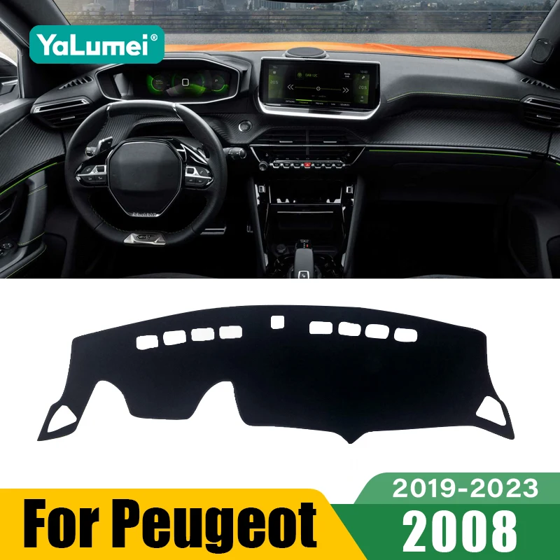 

For Peugeot 2008 E2008 2019 2020 2021 2022 2023 Car Dashboard Sun Shade Cover Instrument Desk Non-slip Mat Accessories