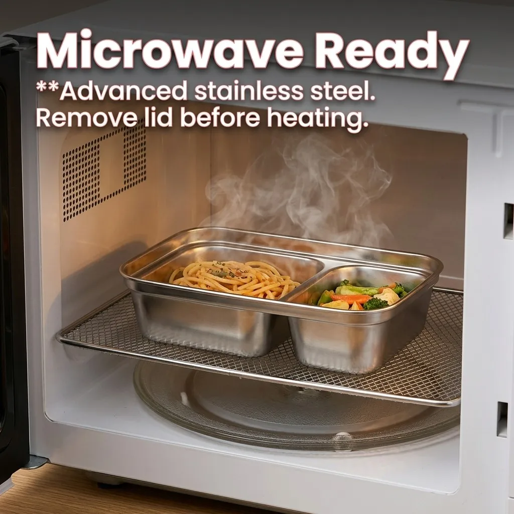 Microwave Safe 304 Stainless S - مراجعة Meal Prep Ideas وسعره