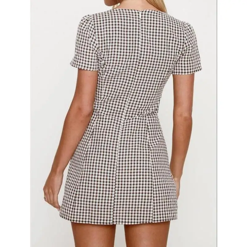 ex Traje deportivo informal otoño Seven Sve estampado a cuadros diseño integrado para hombres y mujeres cómodo transpirable Faionable