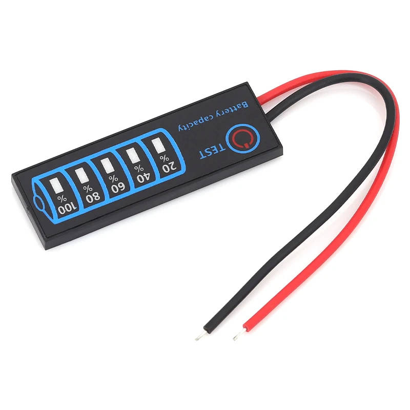 Javino 1/5/10Pcs DC5V-30V 2-8S Li-ion / LiFePO4 / Lead-Acid Battery Pack Percentage Indicator Board Battery Power Display