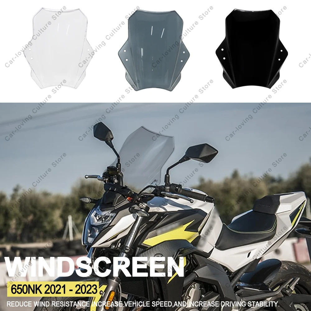 

CFMOTO 650 NK CF MOTO 650NK 2021 - 2023 Motorcycle High quality ABS Windscreen Windshield Universal Adjustable Windshield