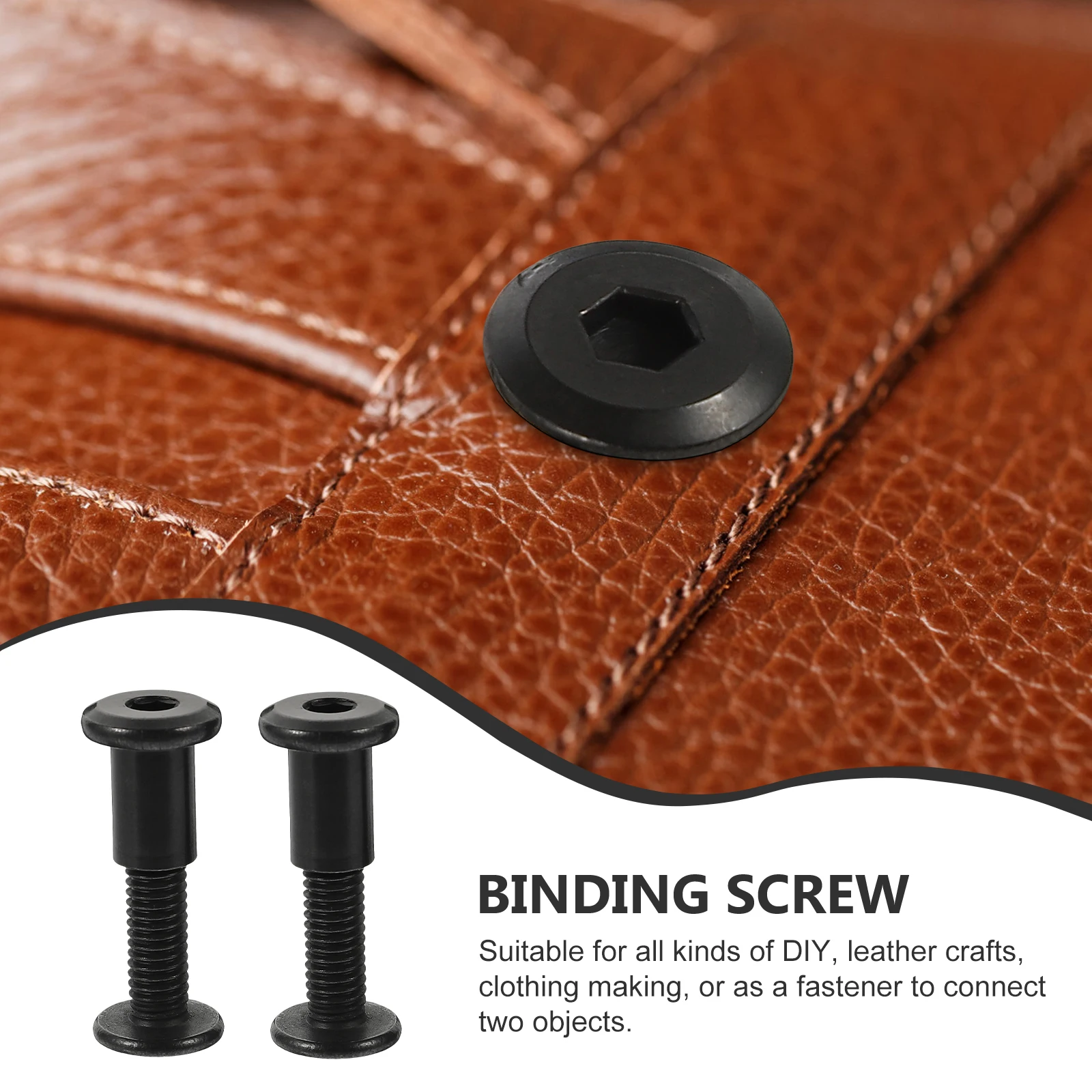 

5 set Stainless Steel Screws M6X25 Powder Coated High Hardness For Diy Craft Photo Album Binding Chicago Screws