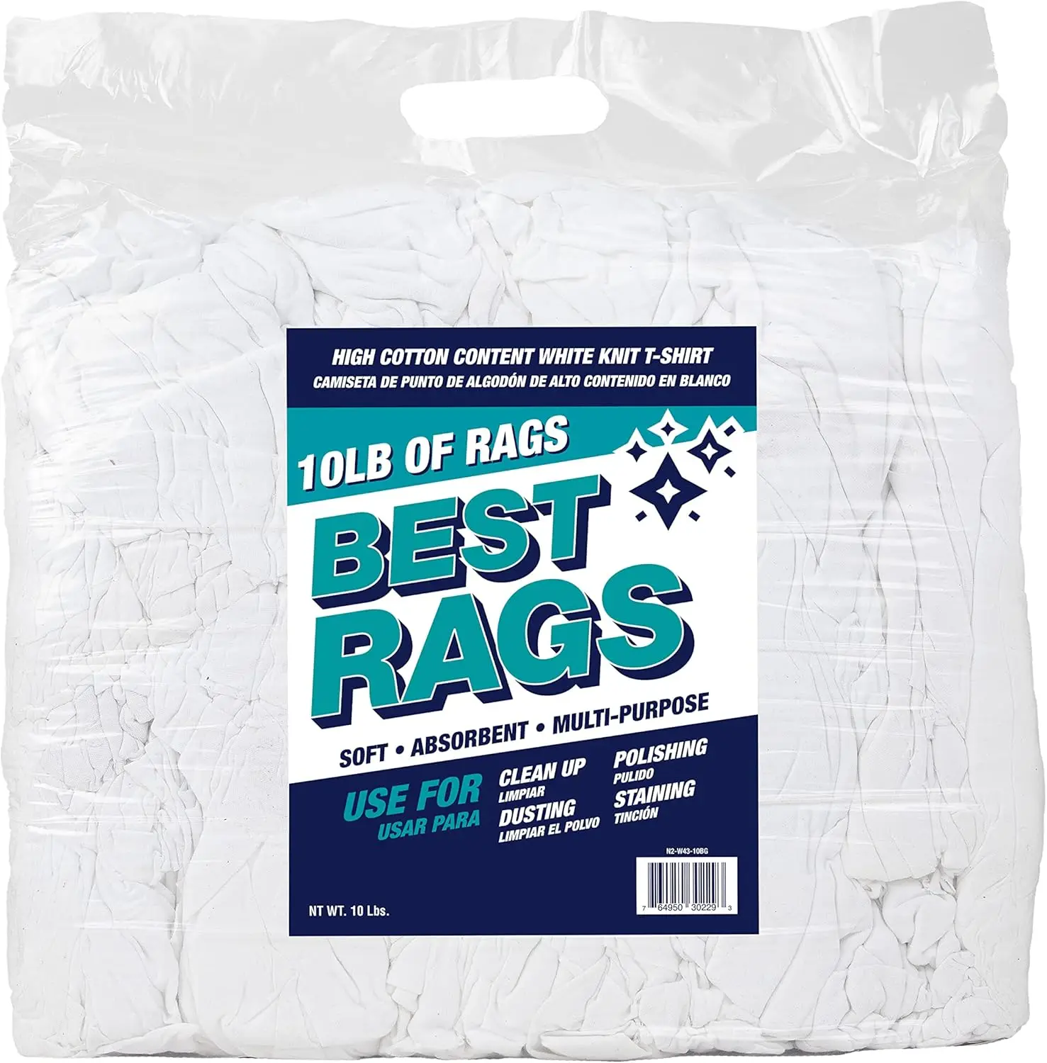 

Премиальные хлопковые полотенца для уборки, 10 фунтов, в больших упаковках, безворсовые трикотажные салфетки для удаления краски, жира, для использования в автомобиле