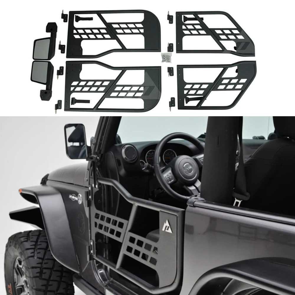 

4pcs/set Lantsun J196 tube door For Jeep for Wrangler JK half door for 4 door